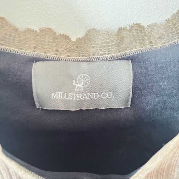 Millstrand Co. Light Brown Sylvie Lace Plush Lining Tank Camisole - Picture 7 of 9